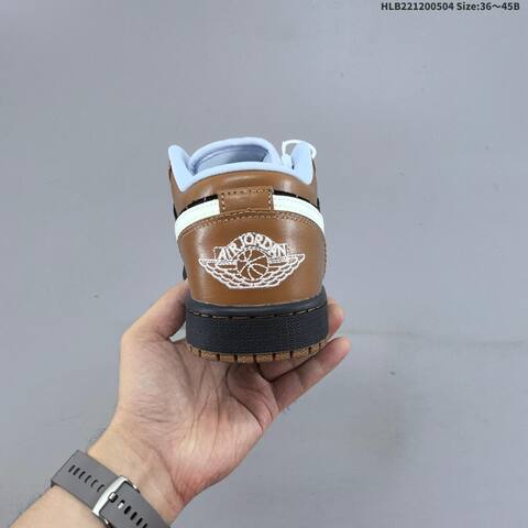 Jordan Air Jordan 1 Low Light British Tan Black White EU 36-45 Lifestyle - Unisex (BS-66042)