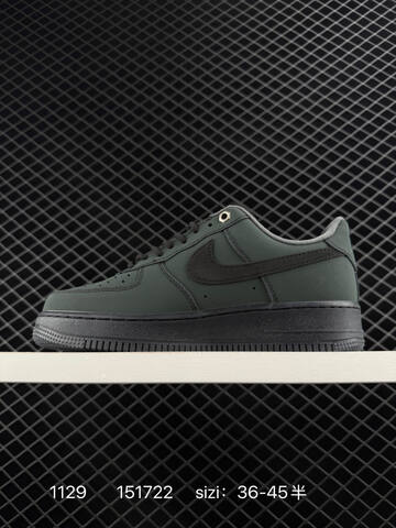 Nike Air Force 1 Low Dark Green Black EU 36-45 5 Casual - Unisex (BS-73927)