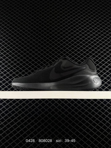 Nike Revolution 4 Black White 39-45 Running - Unisex (BS-71771)
