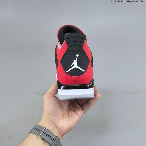 Jordan Air Jordan 4 Retro Toro Bravo Red Black White EU 36 47 5 Basketball - Unisex (BS-65777)