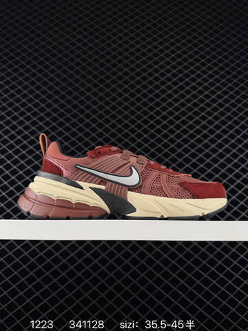 Nike V2K Run Burgundy Pink Cream Silver EU 35 5-45 Running - Unisex (BS-73544)