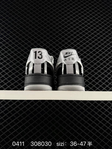 Nike Air Force 1 07 Black Grey White Patent Leather EU 36-47 5 Lifestyle - Unisex (BS-72174)