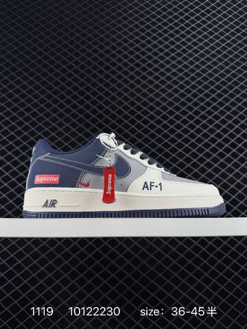 Nike Air Force 1 Low White Navy Red EU 36-45 5 Lifestyle - Unisex (BS-74132)
