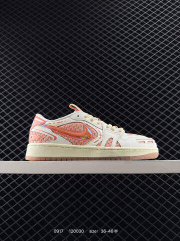 Jordan Air Jordan 1 Low Sail Peach Iridescent Cream Gum EU 36-46 Sneaker - Unisex (BS-80696)