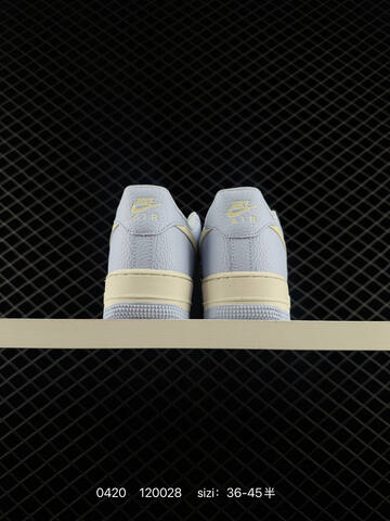 Nike Air Force 1 07 Light Blue And Cream White EU 36-45 Half Sizes Available Lifestyle - Unisex (BS-71994)