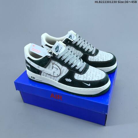 Nike Air Force 1 07 LV8 Beige Burgundy Black White EU 36-45 Skate Shoe - Unisex BS-62324
