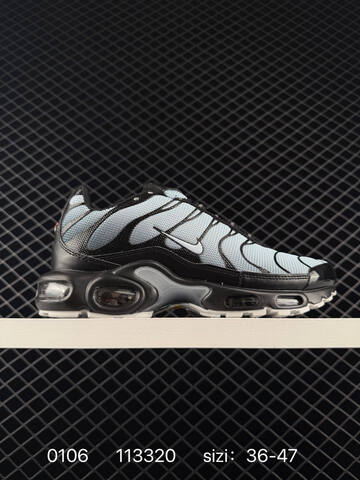 Nike Air Max Plus Black White Grey White Purple Light Blue Black EU 36-47 Running - Unisex (BS-73288)
