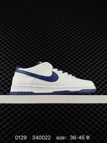 Nike Dunk Low White Navy Blue 36-45 Lifestyle - Unisex (BS-72909)