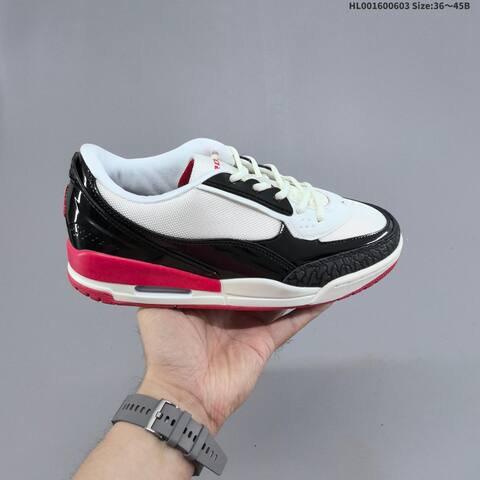 Jordan Air Jordan Ultra Low White Black Red 36 45B Basketball - Women's (BS-65822)