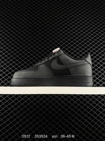 Nike Air Force 1 07 Low Black Silver White EU 36-45 Lifestyle - Unisex (BS-71514)