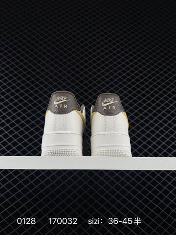 Nike Air Force 1 07 LV8 White Brown With Yellow Accents EU 36-45 Lifestyle - Unisex (BS-72899)