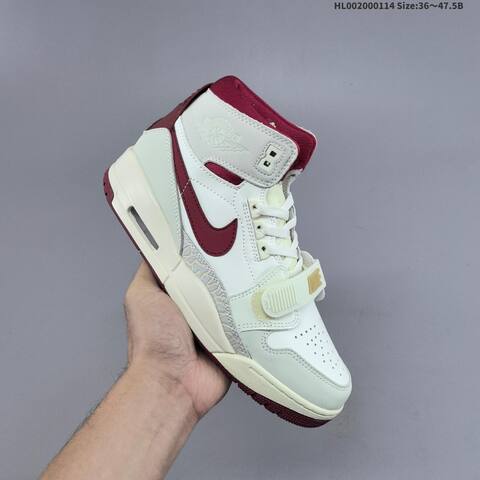 Jordan Air Jordan Legacy 312 White Burgundy Cream 36 47 5 Basketball - Unisex (BS-66984)