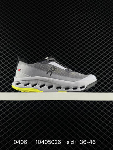 On Cloudsurfer Max Grey Neon Yellow 36-46 Trail Shoe Trail Running Sneakers - Unisex BS-85369