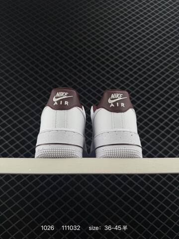 Nike Air Force 1 07 White Burgundy EU 36-45 5 Lifestyle - Unisex BS-74571