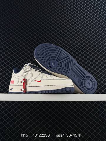 Nike Air Force 1 07 White Navy Red 36-45 Lifestyle - Unisex (BS-74189)