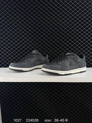 Nike Dunk Low Black Charcoal Gray White 36-45 Skate - Unisex (BS-74540)