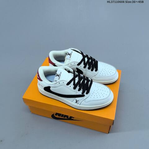 Gucci Nike Air Jordan 1 x Travis Scott AIR JORDAN DIY White Grey Green (BS-65796)