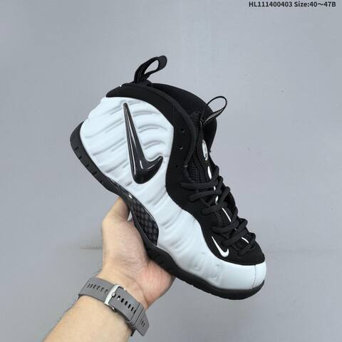 Nike Air Foamposite Pro White Black EU 40-47 Basketball Shoe - Men s BS-60952
