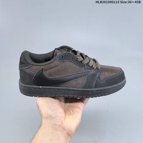 Nike Air Jordan 1 Low OG SP Dark Brown Black With Blue Stitching 36 45 Casual - Unisex (BS-66959)