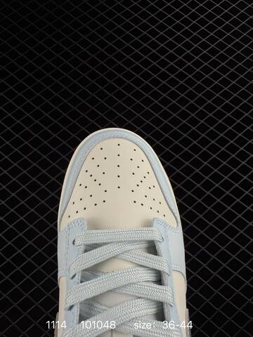 Nike SB Dunk Low Light Blue Cream White With Silver Swoosh 36-44 Skate - Unisex BS-74216