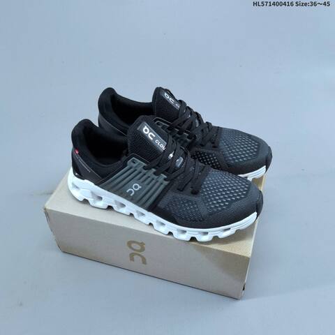 On Cloudswift Black Grey White EU 36-45 Running Shoe Running Sneakers - Unisex (BS-69602)