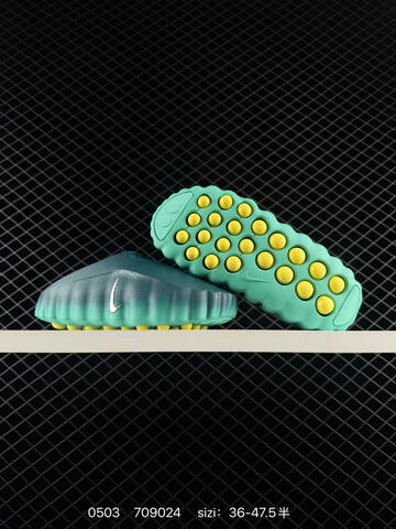 Other Nike Mind 001 Swoosh Logo Teal Green With Yellow (BS-71720)