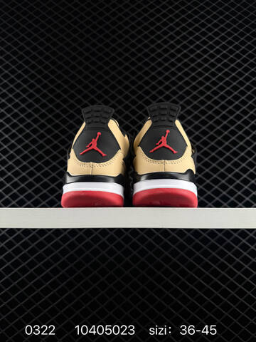 Jordan Air Jordan 4 Retro Pizza Beige Black Red EU 36-45 Basketball Shoe - Unisex (BS-79624)