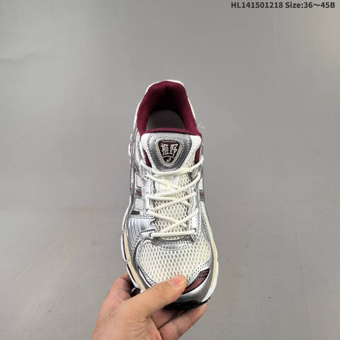 ASICS Gel Kayano 14 Kith White Silver Burgundy Cream EU 36-45 Running Shoe Running Sneakers - Unisex (BS-69142)