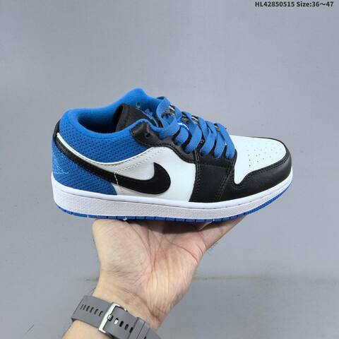 Jordan Air Jordan 1 Low White Navy Blue Red 36 47 Basketball - Unisex BS-65957