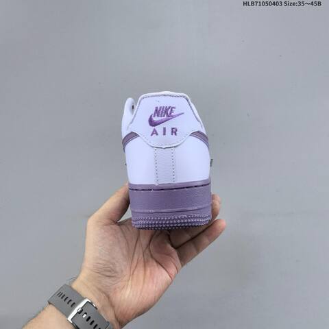 Nike Air Force 1 Light Purple Dark Purple Silver White EU 35-45 Sneaker - Unisex (BS-60960)