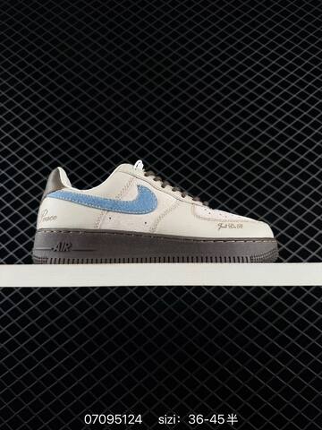 Nike Air Force 1 Low Beige Blue Dark Brown EU 36-45 Skate - Unisex (BS-70329)