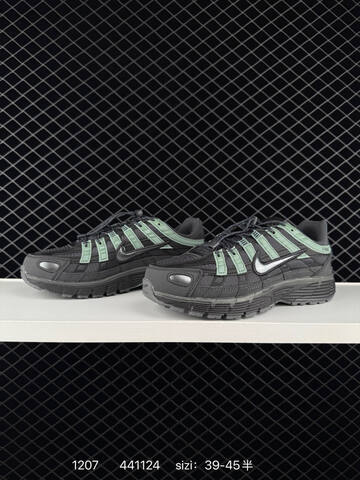 Nike P-6000 Black Anthracite With Mint Green EU 39-45 Running - Unisex (BS-73822)