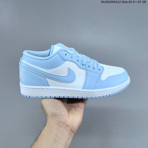 Jordan Air Jordan 1 Low Aluminum White 35 5-47 5 Casual - Unisex (BS-66999)