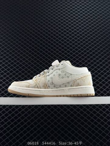 Jordan Air Jordan 1 Low Off White Beige Light Brown EU 36-45 Sneaker - Unisex (BS-81182)