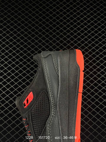 Jordan Air Jordan Retro Black Bright Red EU 36-46 Basketball Shoe - Unisex BS-79965