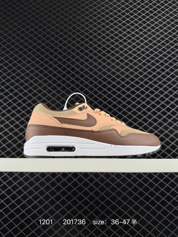 Nike Air Max 1 Premium Peach Tan Brown EU 36-47 5 Lifestyle - Unisex (BS-73901)