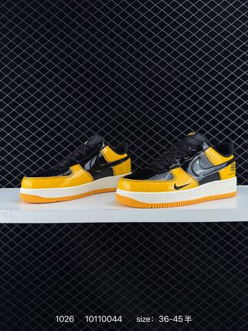 Nike Air Force 1 07 LV8 Black Yellow EU 36-45 Lifestyle - Unisex (BS-74559)