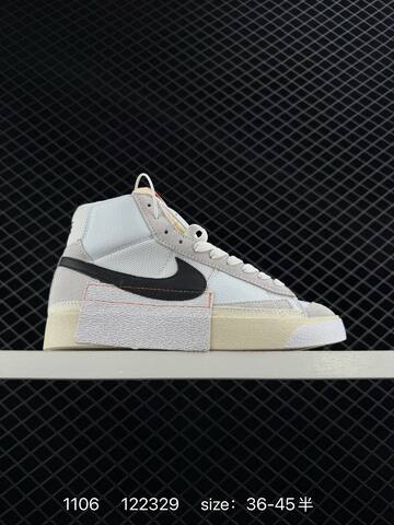 Nike Blazer Mid Pro Club White Red EU 40-45 Lifestyle - Men's (BS-74328)