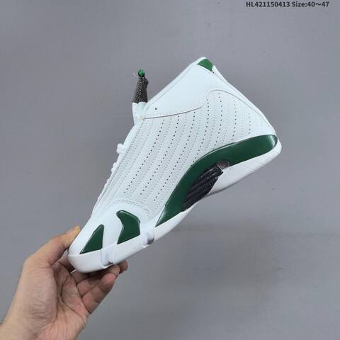 Jordan Air Jordan 14 Retro White Green EU 40-47 Basketball - Men's (BS-66202)