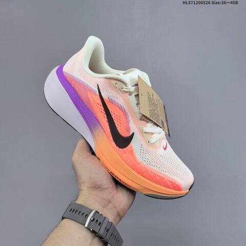 Nike Air Zoom Pegasus 42 White Orange Purple Black EU 36-45 Running Shoe - Unisex BS-60107