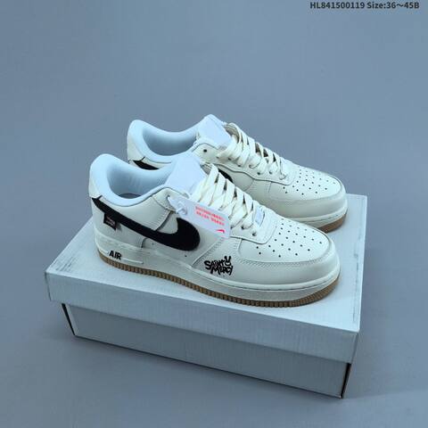 Nike Air Force 1 Low Beige Black White Brown EU 36-45 Sneaker - Unisex BS-61902