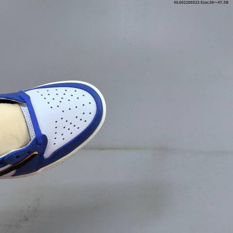 Jordan Travis Scott x Fragment Design x Air Jordan 1 Low OG SP White Black Royal Blue EU 36-47 5 Casual - Unisex (BS-65893)