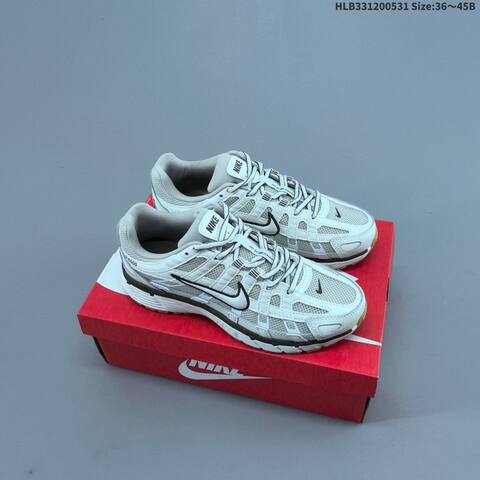 Nike P-6000 White Light Blue Light Yellow Peach EU 36-45 Running Shoe - Unisex BS-60053