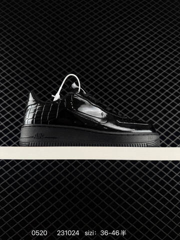 Nike Air Force 1 07 Gloss Black EU 36-46 Casual - Unisex (BS-71343)