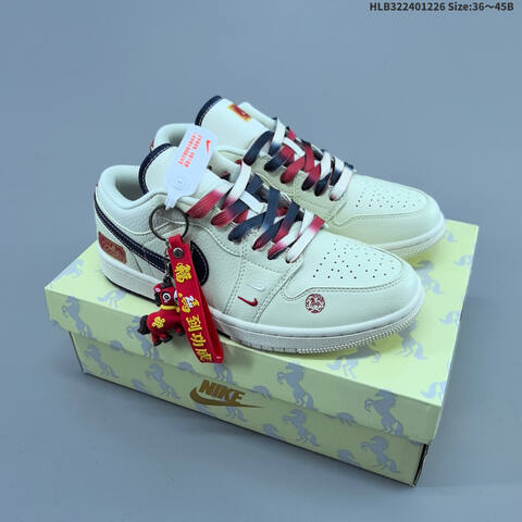 Nike Air Jordan 1 Low White Black EU 36-45 Lifestyle - Unisex (BS-67256)