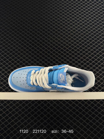 Nike Air Force 1 07 Blue Light Blue White 36-45 Casual - Unisex (BS-74098)