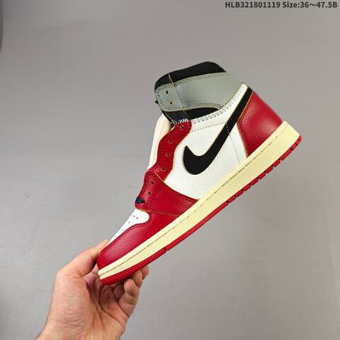 Jordan Air Jordan 1 Retro High OG Red White Grey Black EU 36-47 5 Basketball - Unisex (BS-63442)