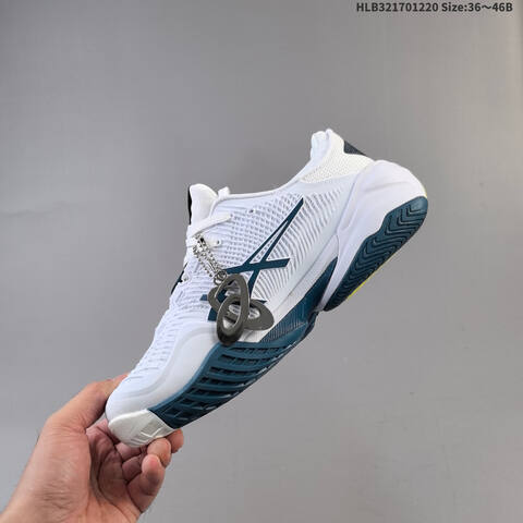 ASICS Court Control FF 3 Paris White Dark Teal Neon Yellow EU 36-46 Tennis Shoe Casual Sneakers - Unisex (BS-69134)