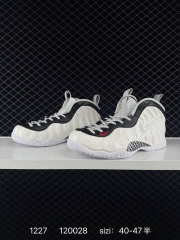Nike Foamposite One White Black Red EU 40-47 5 Basketball - Men's (BS-73460)