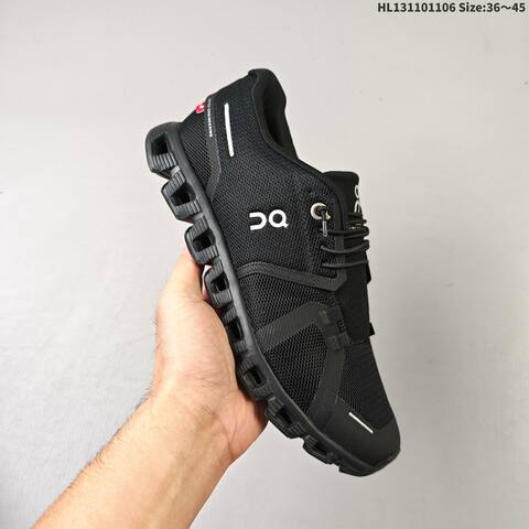 On Running Cloud 5 Black White Or Light Grey Navy White EU 36-45 Running Shoe Running Sneakers - Unisex (BS-69827)
